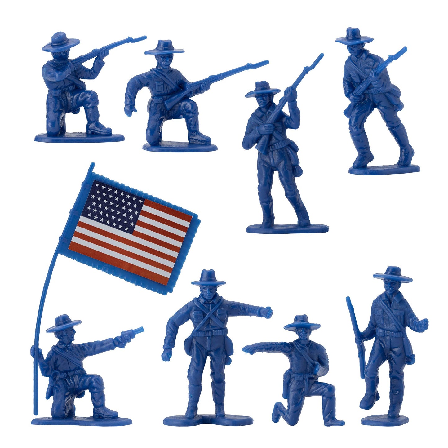 BMC San Juan Hill Rough Riders - Plastic Army Men Playset Boxed 102pc