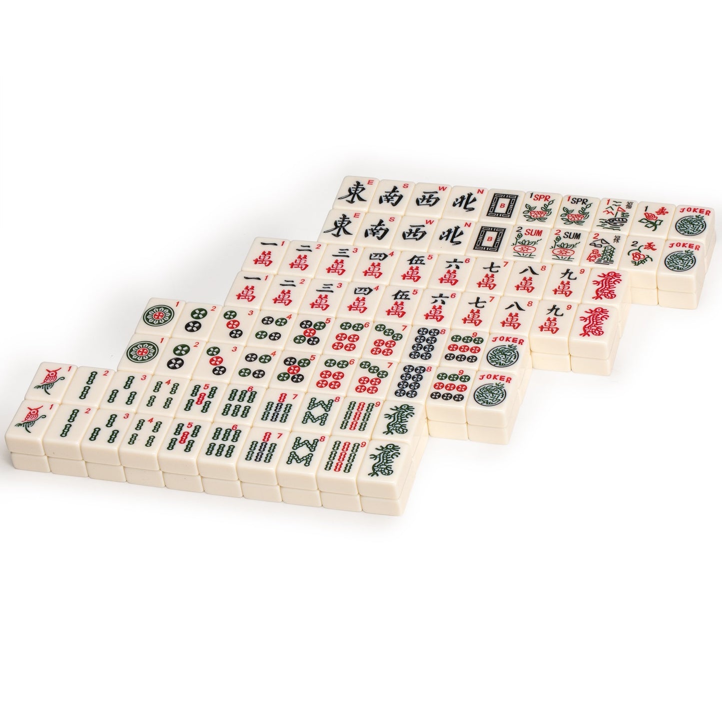 Yellow Mountain Imports Set of 166 American Mahjong Tiles, The Classic (Tiles Only Set)