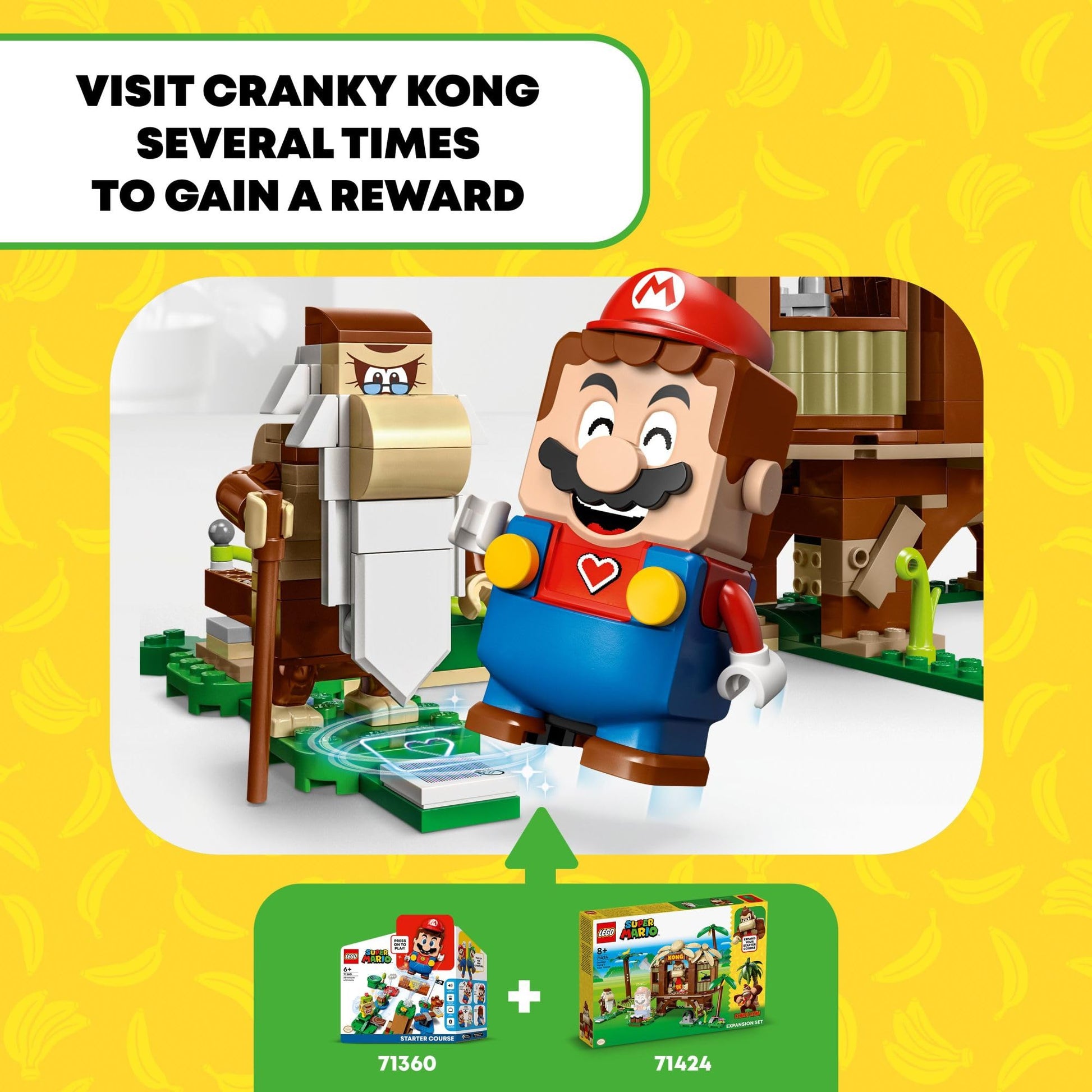 LEGO Super Mario Donkey Kong's Tree House Expansion Set - Building Toys for Boys & Girls, Ages 8+ Years - Pretend Play Toy Figures & Playsets - Gifts