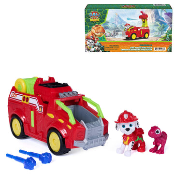 PAW Patrol The Dino Movie Marshall Dino Rescue Firetruck Toy Vehicle
