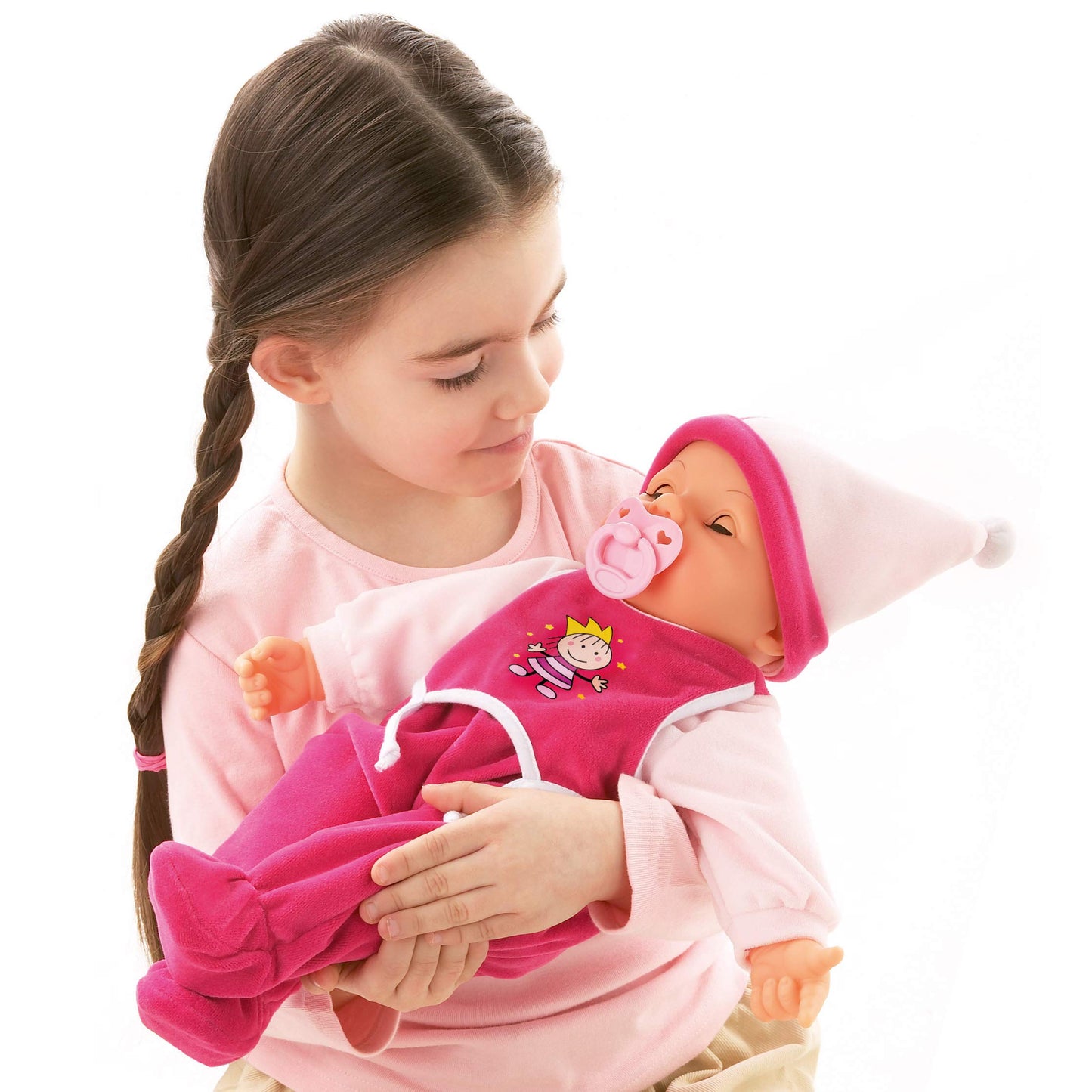 Bayer Hello Baby 46cm Interactive Soft-Bodied Doll with Realistic Sounds