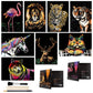 Scratch Art for Kids & Adults, Rainbow Engraving Painting Landscape Scratchboard(A4) Crafts Set: 8 Sheets Scratch Cards with 4 tools