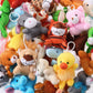 Skylety 60 Pack Animals Mini Plush Party Favors, Cute Small Plush Stuffed Animal Keychain Toy in Bulk for Carnival Prizes, Easter Basket Stuffers