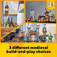 LEGO Creator 3 in 1 Medieval Castle Toy, Transforms from Castle to Tower to Marketplace, Includes Skeleton and Dragon Figure, with 3 Minifigures and