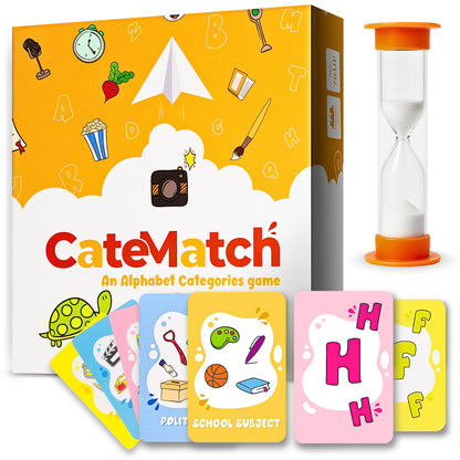 Catematch! Card Game - Categories Matching Game for Children & Adults - Original and Fun Party Game Ideal for Family Game Night, Traveling - Easy