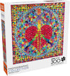 Buffalo Games - Sandhi Schimmel Gold - Junkmail Heart - 300 Piece Jigsaw Puzzle for Adults Ages 14 and Up -- Precision-Cut Pieces, Beautiful Artwork