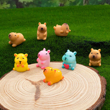 jrootouh Mini Resin Cat Tiny Animal Miniature Figures Glow in The Dark for DIY Garden Dollhouse Animals Accessories Micro Landscape Aquarium Party