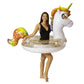 PoolCandy Inflatable Animal Pool Tubes & Swim Rings (Unicorn Glitter Filled 48" inch Animal Pool Tube Swim Ring)