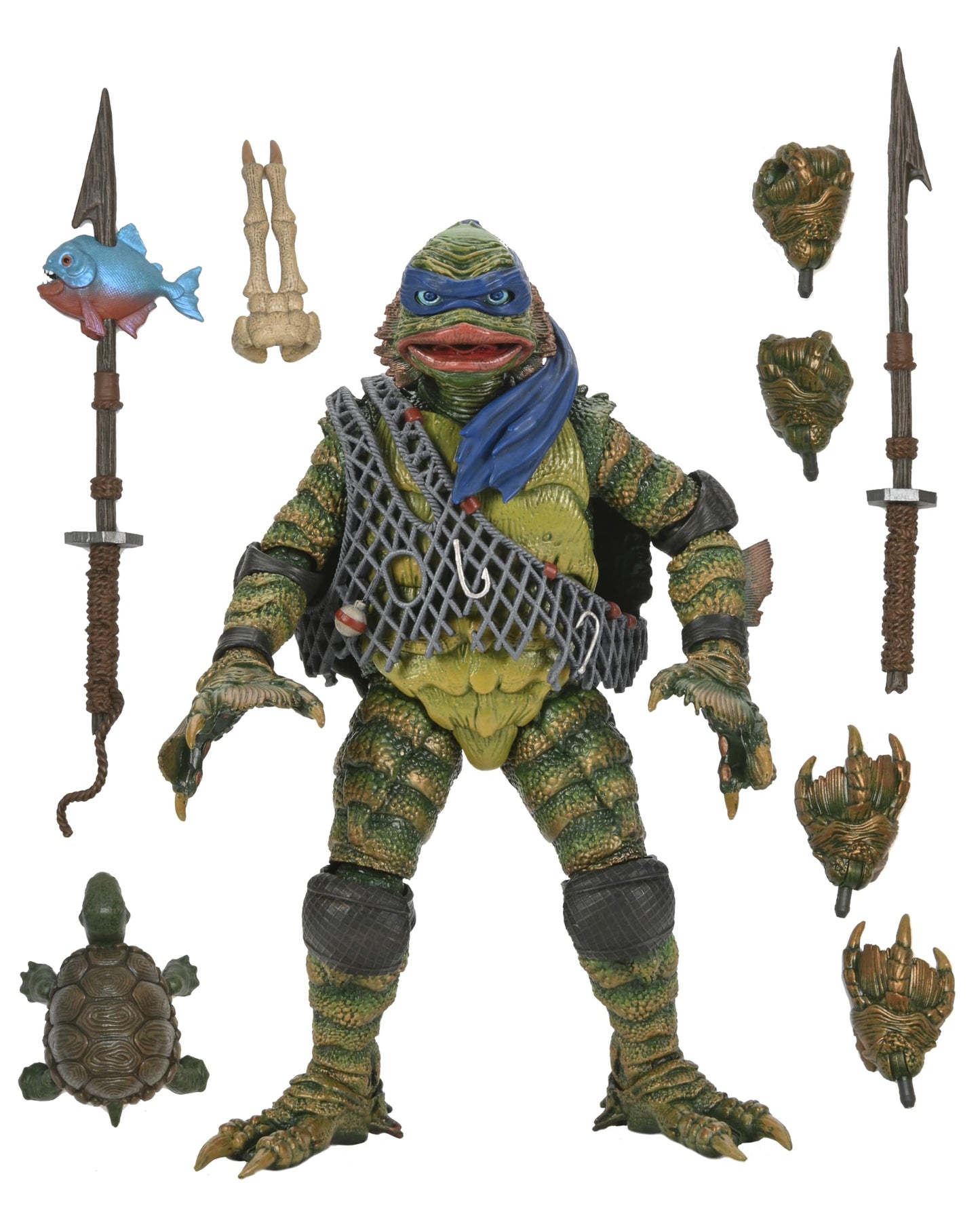 Universal Monsters/Teenage Mutant Ninja Turtles - 7” Scale Action Figure - Leonardo as the Creature