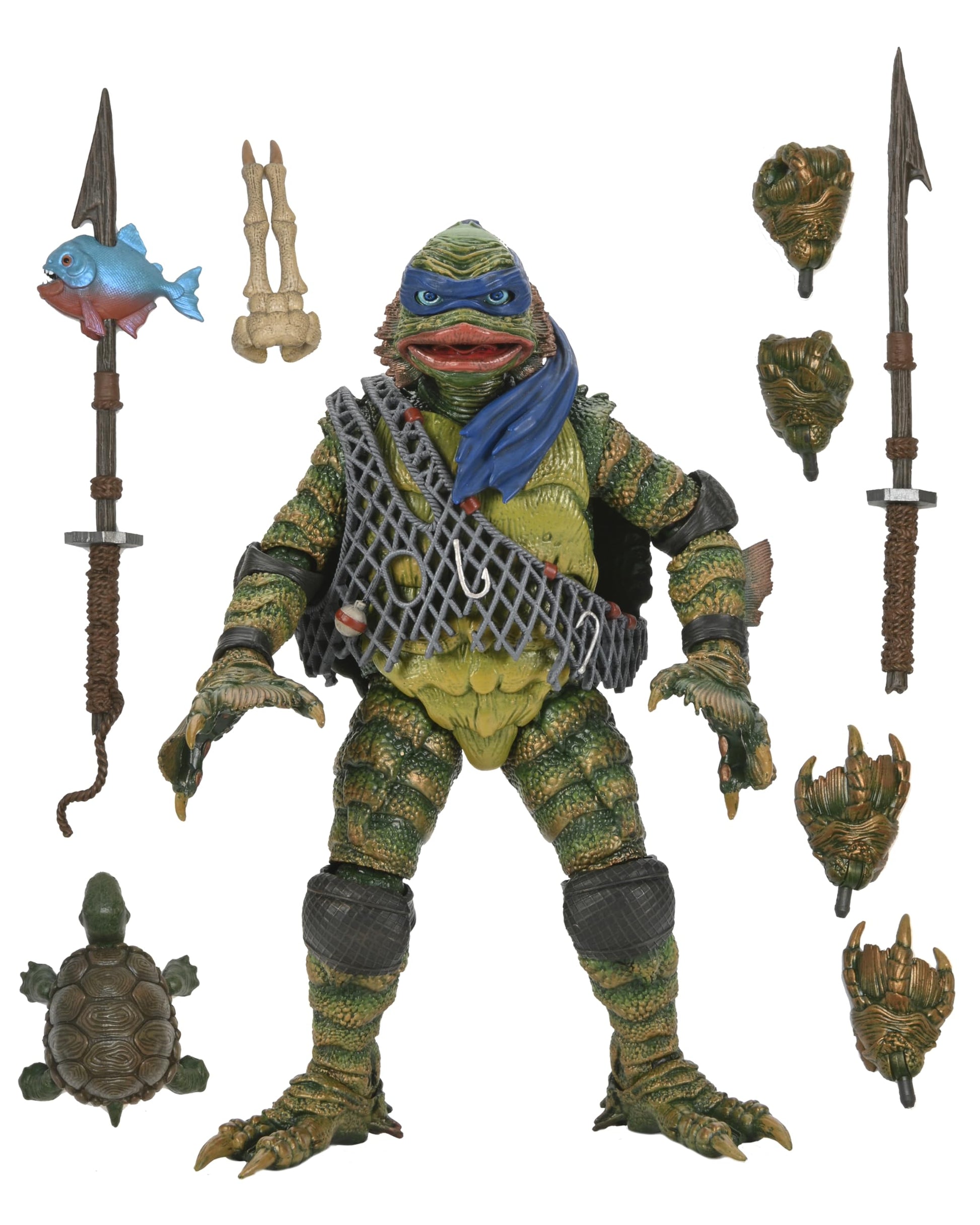 Universal Monsters/Teenage Mutant Ninja Turtles - 7” Scale Action Figure - Leonardo as the Creature