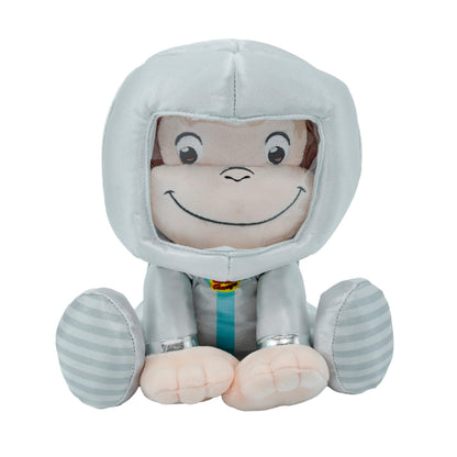 Curious George Animated Astronaut Stuffed Animal Plush Toy Monkey - Cute Cuddle Plushie Gift Makes Sound by Pushing Paw and Watch Him Move