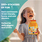 Valentine Cards with Stickers for Kids, Lets Stick Together Valentine Card, Classroom Valentines Exchange Cards, Valentine Day Cards for Toddlers