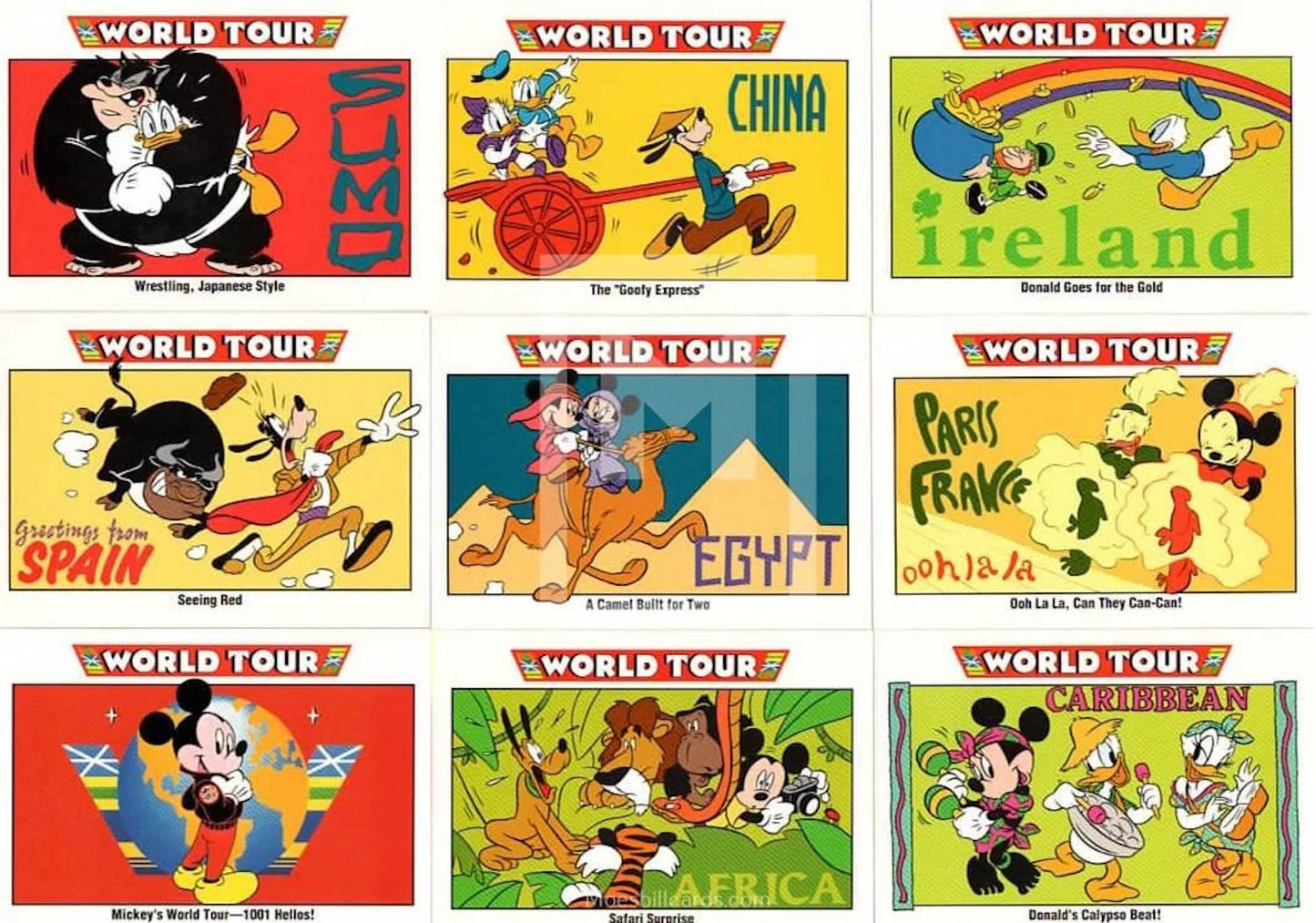 1992 Disney Trading Cards by Impel Collectors - 2 Packs - 15 Cards Per Pack - 30 Cards Total