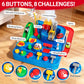 Siwuoke Toys for 3 Year Old Boys, Large City Adventure Car Race Track for Toddlers, STEM Montessori Playset with 4 Cars & Helicopter, Educational