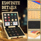 21 Inches Horse Racing Game, Horse Race Board Games with 11 Luxury Metal Horses,Thickened Wood Chessboard,Chips,Cards and Dice, Classic Wooden Table
