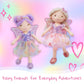 June Garden 15" Celestia the Rainbow Whisper Fairy Doll - Soft Plush Fairy Toy with Multicolor Butterfly Skirt - Enchanted Garden Collection