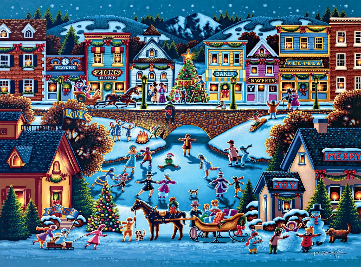Buffalo Games - Eric Dowdle Hometown Christmas - 1000 Piece Puzzle