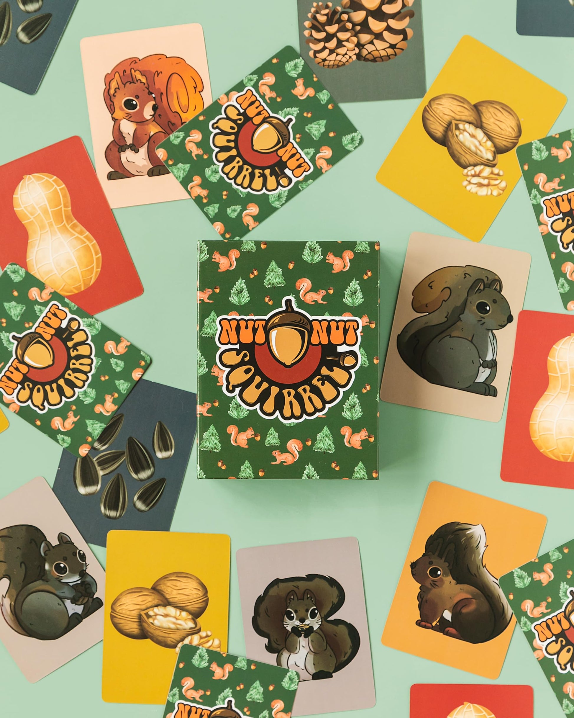 nut nut Squirrel! - A Quick, Nutty Card Game for Kids & Families. Guard Your Nuts from Those Sketchy Squirrels in a Game Filled with Strategy