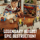 Restoration Games Crossbows and Catapults Fortress War - Dexterity Game for 2 Players - Build, Launch, and Topple Castles - 20-40 Min Playtime - Ages