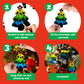 JOYIN 120 Pcs Christmas Scratch Art Ornaments, Rainbow Color Scratch Paper Craft Kit, Christmas Hanging Ornament, Scratch Off DIY Arts & Crafts Kit