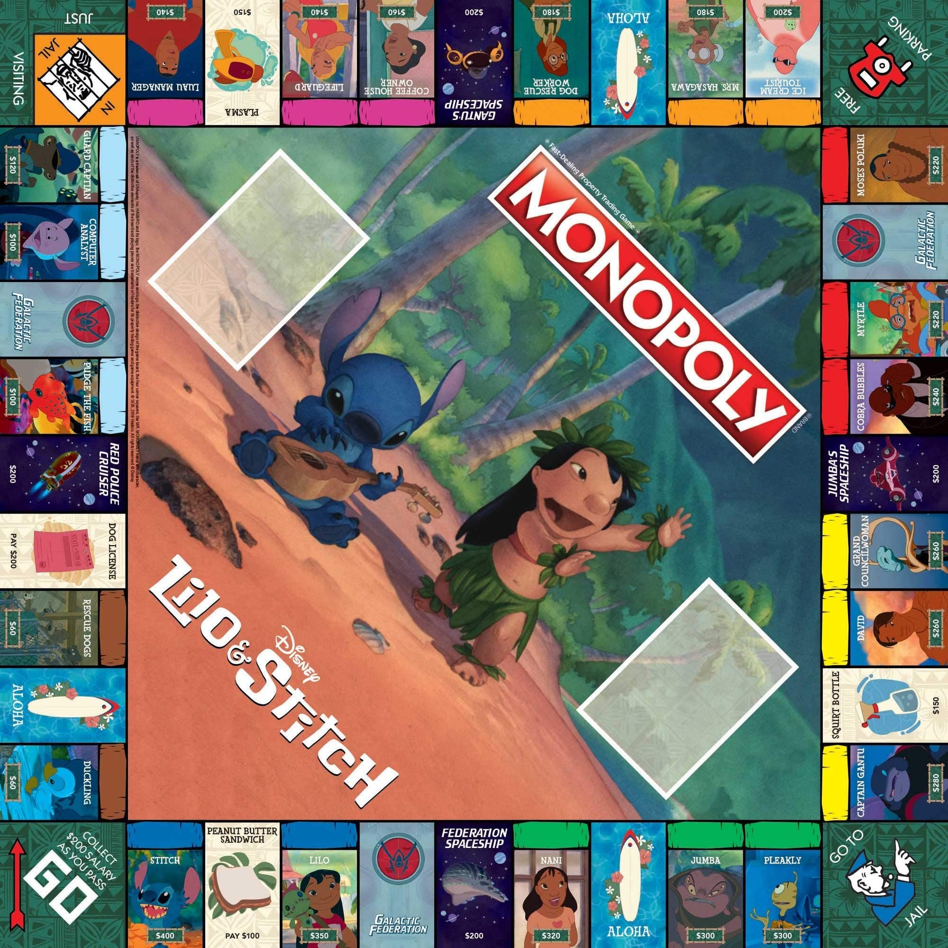 Monopoly: Disney Lilo & Stitch | Buy, Sell, Trade Characters from Disney’s Animated Film | Classic Monopoly Game | Officially-Licensed Lilo and Stitch