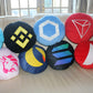 Terra Luna Pillow - Round Stuffed Plush Crypto Pillow by BlockCraft.Shop Luna Plush Pillow