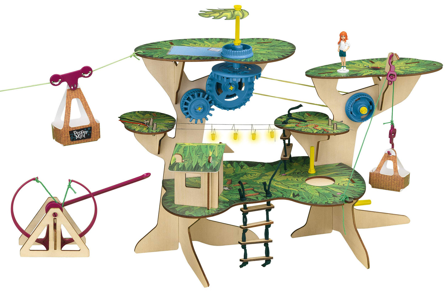 Thames & Kosmos 626020 Pepper Mint in The Great Treehouse Engineering Adventure Science Experiment Kit, Blue