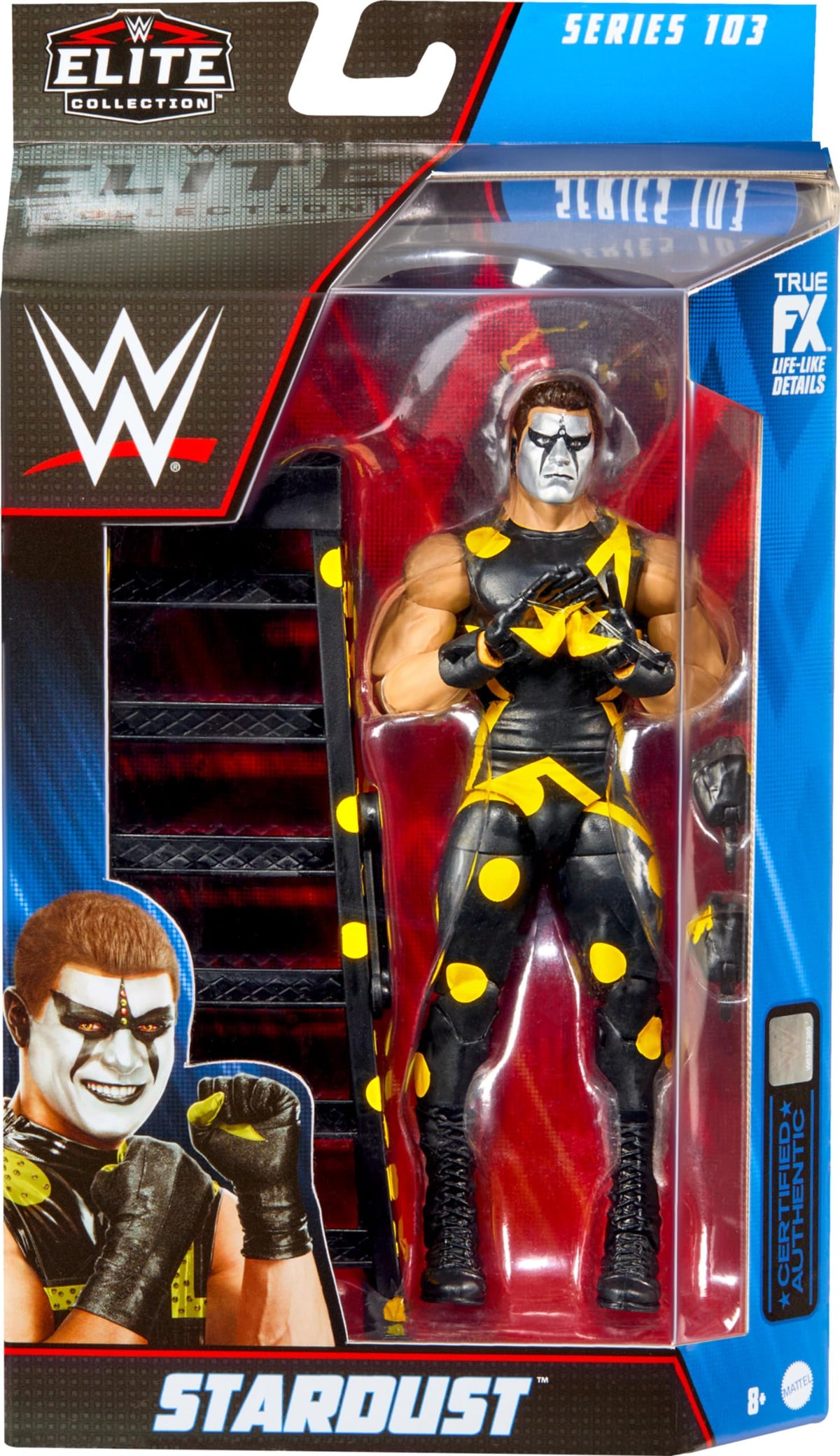 Mattel WWE Stardust Elite Collection Action Figure with Accessories, Articulation & Life-like Detail, Collectible Toy, 6-inch