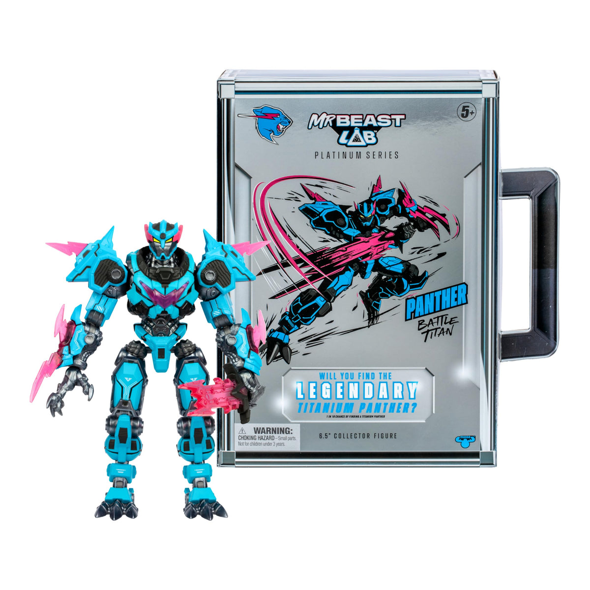 MrBeast Lab Platinum Series Panther Battle Titan Collector Figure