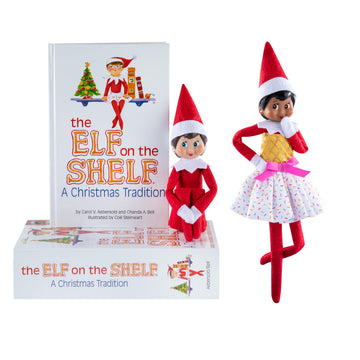 The Elf on the Shelf - Blue Eyed Girl Scout & Claus Couture Collection Ice Cream Party Outfit
