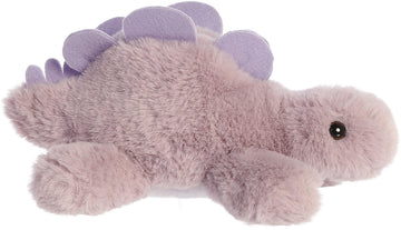 Aurora® Adorable Mini Flopsie™ Stegosaurus Stuffed Animal - Playful Ease - Timeless Companions - Purple 8 Inches