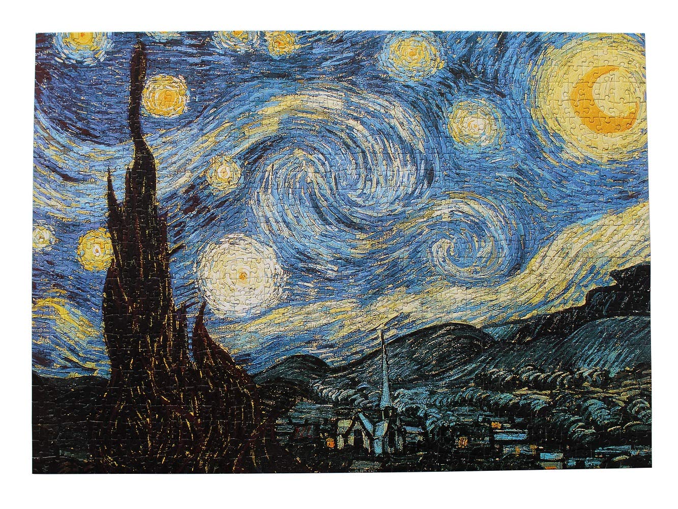 Starry Night Puzzle for Adults 1000 Piece Vincent Van Gogh Art Puzzles