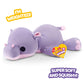 Hug-A-Lumps Hippo Harley by ZURU, Medium, 3.3 lbs, Cuddly Squishy Weighted Plush, Sleeping Pillow Plush, Stuffed Animal (Hippo)