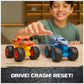 Monster Jam Smash & Bash 2-Pack Monster Trucks, Megalodon & El Toro Loco, 1:64 Die Cast Repairable Monster Truck, Kids Toys for Boy and Girls Ages 3