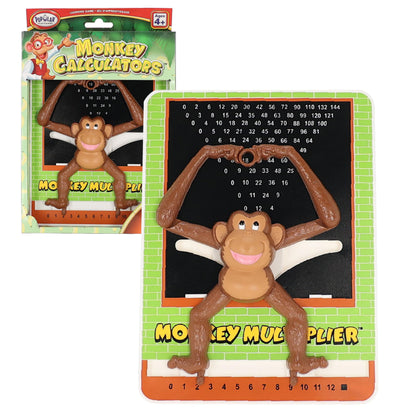 Popular Playthings Monkey Multiplier Learning Toy, Multiplication Table Chart Game, Hands-On Practice Tool, Gifts for Kids Ages 4 & Up