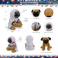 DolliBu Big Eyed Pug Dog Astronaut Plush Toy - Pet Astronaut Stuffed Animal with Space Helmet and NASA Astronaut Suit, Spaceman Doll Decor for Girls