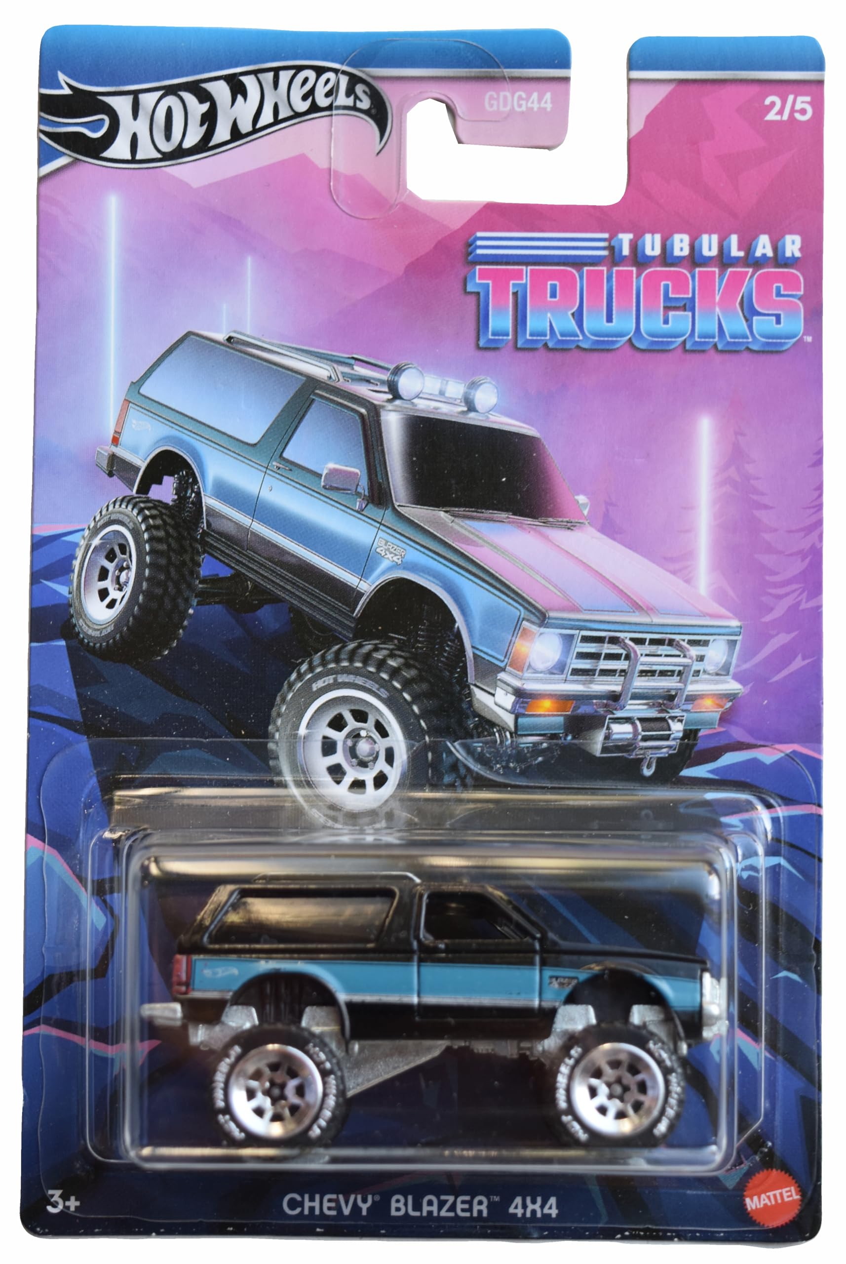 Hot Wheels Chevy Blazer 4x4, Tubular Trucks 2/5 [Black/Blue]