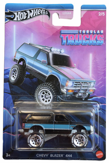 Hot Wheels Chevy Blazer 4x4, Tubular Trucks 2/5 [Black/Blue]