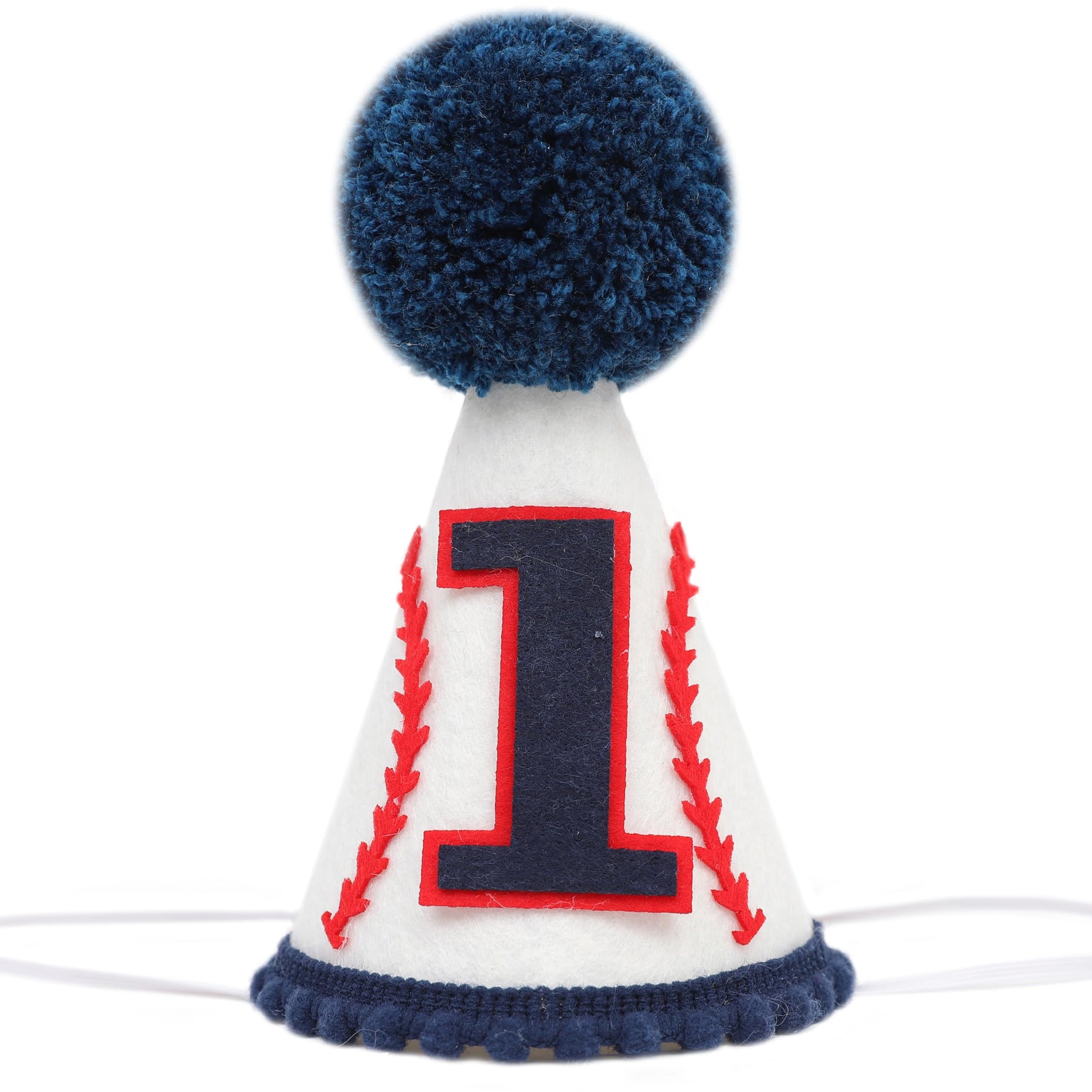 Agvgaza Baseball 1st Birthday Hat - Blue Cone Hat for Boy,Baseball Themed First Birthday Decoration, Photo Outfit One Party Theme Supplies,Sports