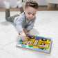 Melissa & Doug The Wheels on The Bus Song Puzzle - 8-Piece Wooden Peg Puzzle with Light-Activated Sounds, Music Learning Toy for Toddlers and