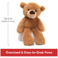GUND Fuzzy Teddy Bear, Premium Stuffed Animal for Ages 1 and Up, Beige, 13.5”