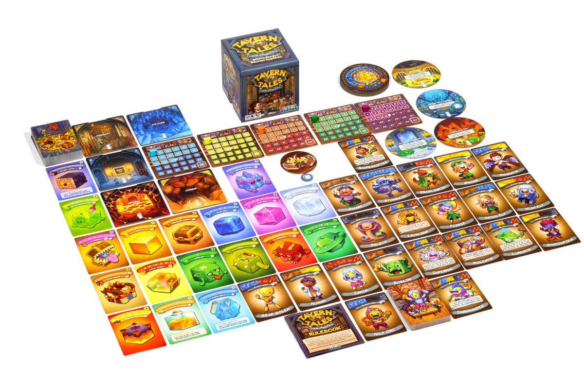 Tavern Tales by Phase Shift Games, Light Bluffing, Push Your Luck Card Game