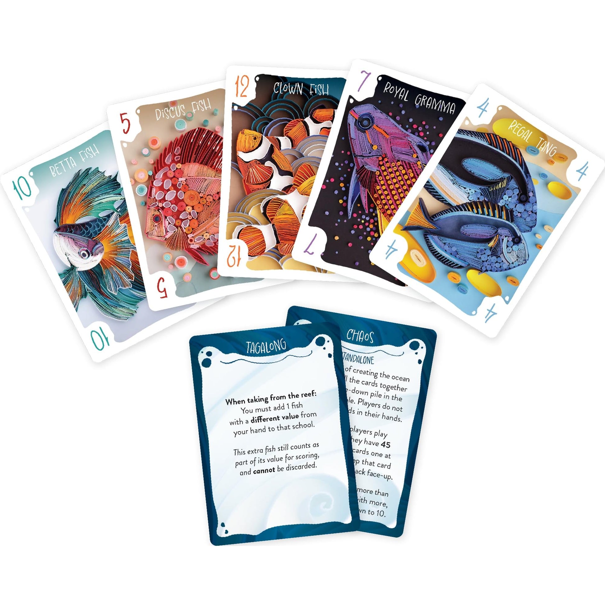 Renegade Game Studios Sea Scroll Board Game: Strategic 2-6 Player Card Game with Artistic Paper Quilling Design