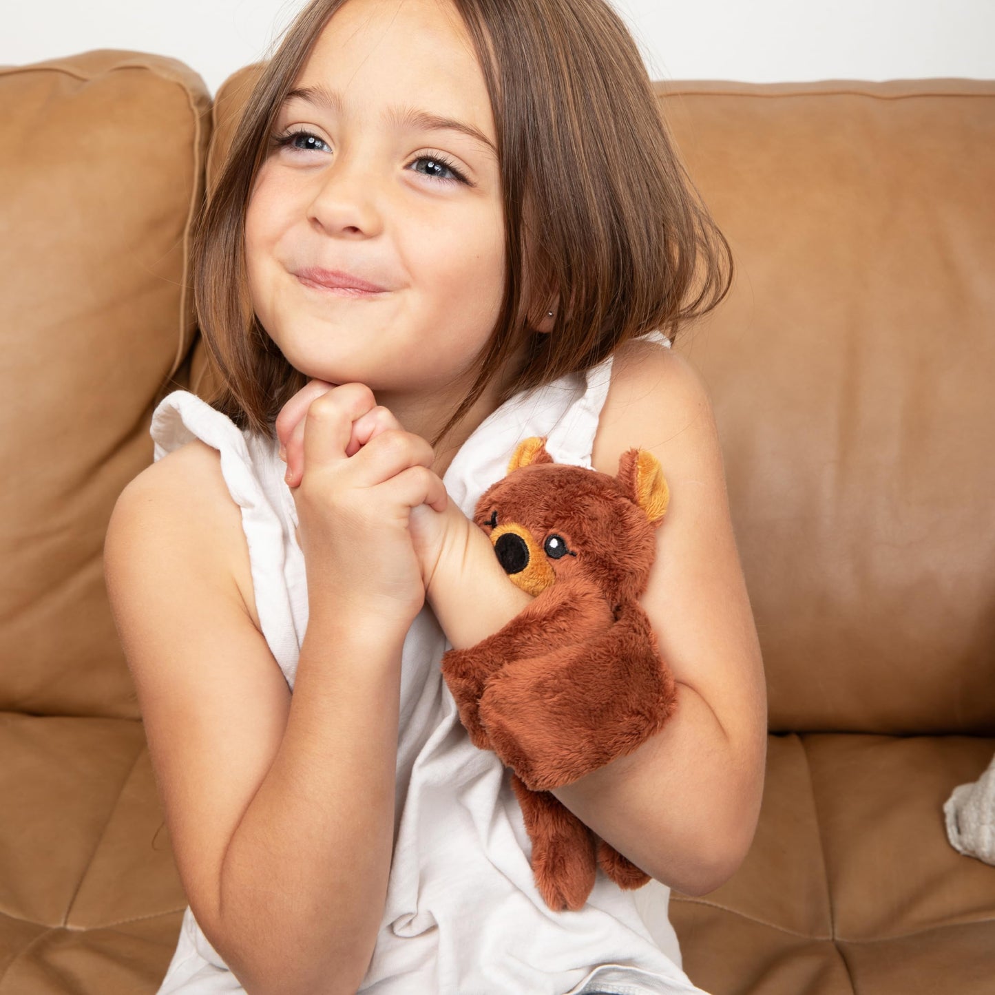 HUGIMALS Hug Babies Darby the Bear Cute Mini Plush Stuffed Animal for Kids | Soft & Cuddly Portable Comfort Adorable On-The-Go Companion for Travel