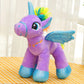Houwsbaby 14'' Purple LED Light Up Unicorn Stuffed Animal,Unicorn Plush Toy,Glowing Horse Plush Toy Night Light Glitter Present for Kids Boys Girls