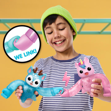 Little Live Pets Hug n' Hang Zoogooz - Uoolla Unicorn. Interactive Electronic Squishy Stretchy Toy Pet with 70+ Sounds & Reactions. Stretch, Squish &
