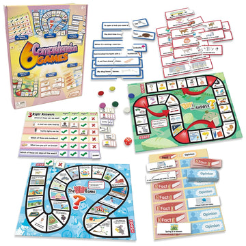 Junior Learning 6 Comprehension Games, Multi, (Model: JL406)