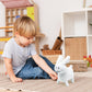 Adenzai White Gubby Rabbit Plush Toy - Soft Forsaken Gubby Plush Stuffed Animal, Cute Game Character Collectible Plushie Gift for Kids and Gamers