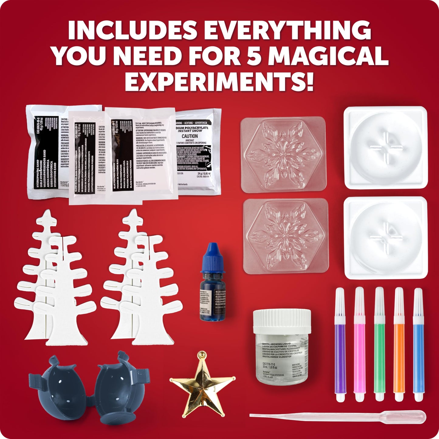 Blue Marble Santa's Christmas Science Workshop Kit for Kids Ages 8+