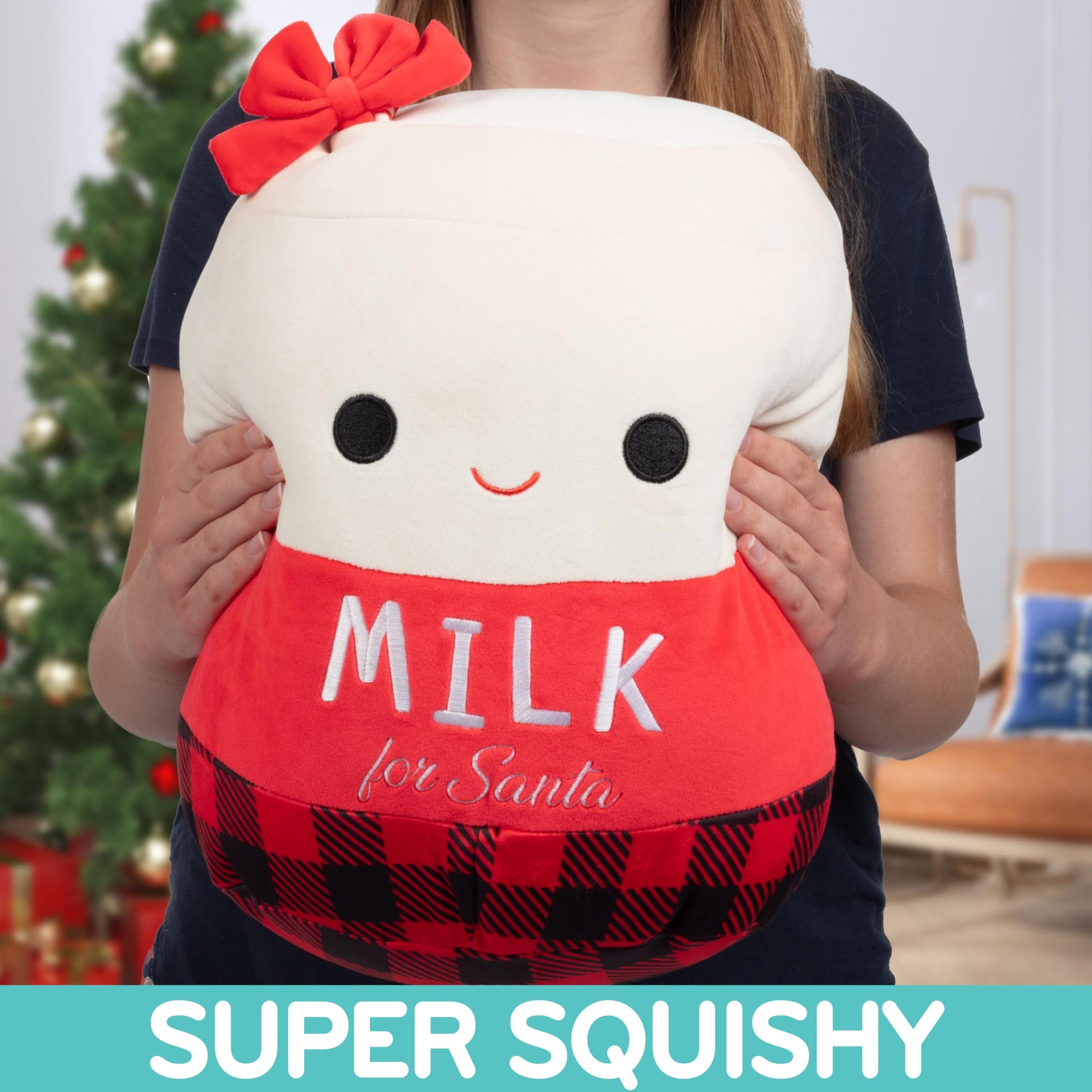 Squishmallows Large 14-Inch Alten The Christmas Milk for Santa- Official Jazwares Holiday Plush - Collectible Soft & Squishy Stuffed Animal Toy- 2025